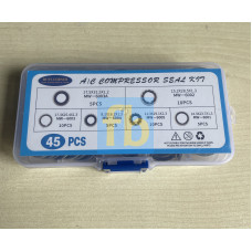 Набір ущільнювальних металорізових кілець для автокондиціонерів 45шт.