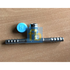 Фітинг Сталевий №6 з'єднувальний із сервісним клапаном 