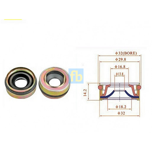 САЛЬНИК КОМПРЕСОРА автокондиціонер ZEXEL / DIESEL-KIKI TM31, DKS32C