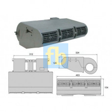 Випарник підвісний  BEU 405-100 12V